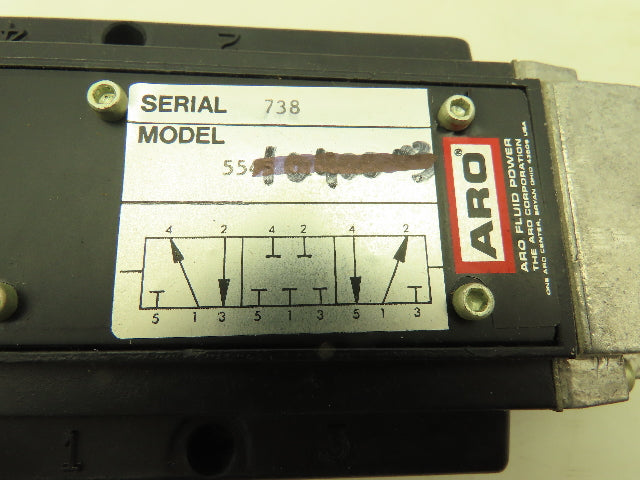 ARO Manual Pneumatic Hand Control Valve 5/2 Pos 4-Way 1/2"