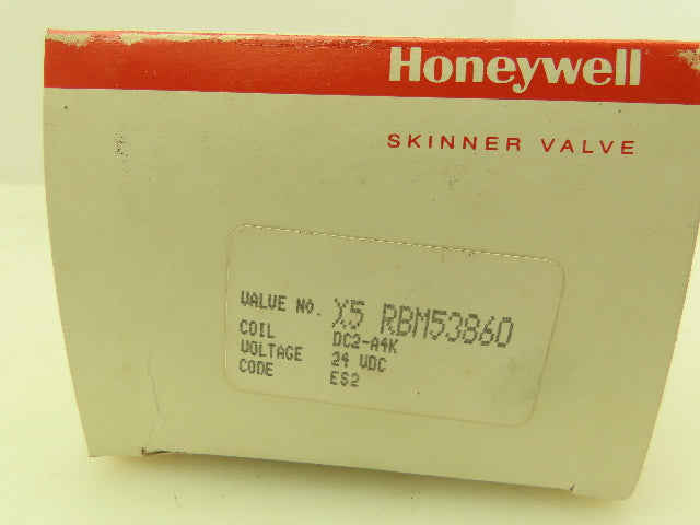 Honeywell Skinner X5RBM53860 Solenoid Valve 3-Way NC 24VDC 75PSI 1/4NPT Latching