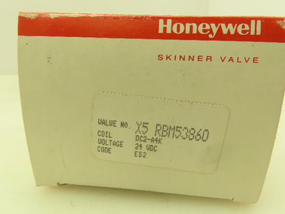 Honeywell Skinner X5RBM53860 Solenoid Valve 3-Way NC 24VDC 75PSI 1/4NPT Latching