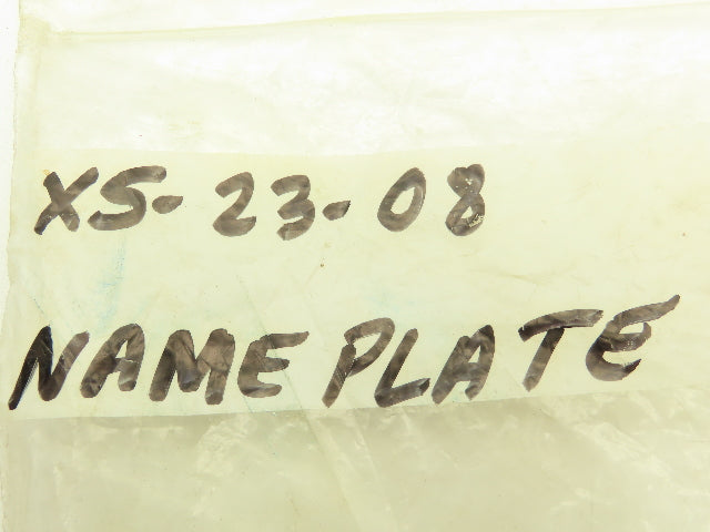 Skinner X5-23-08 Solenoid Valve Name Plate 3/4" ID Red Blank Nameplate Lot of 10