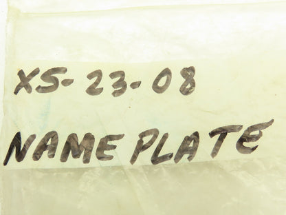 Skinner X5-23-08 Solenoid Valve Name Plate 3/4" ID Red Blank Nameplate Lot of 10