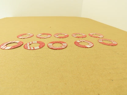 Skinner X5-23-08 Solenoid Valve Name Plate 3/4" ID Red Blank Nameplate Lot of 10