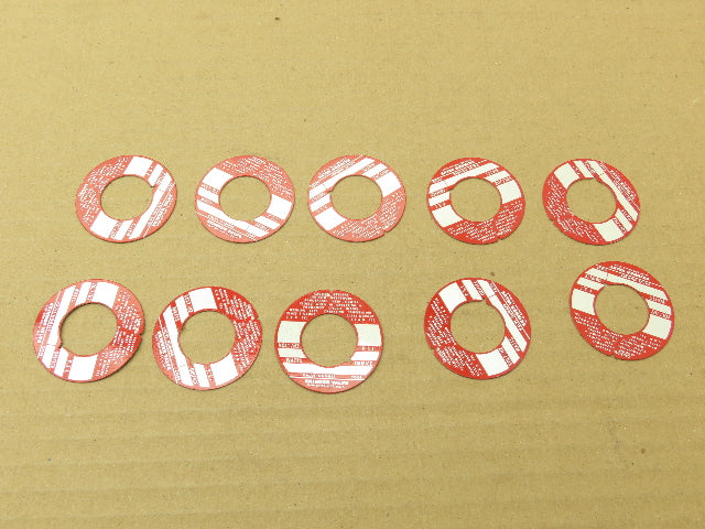 Skinner X5-23-08 Solenoid Valve Name Plate 3/4" ID Red Blank Nameplate Lot of 10