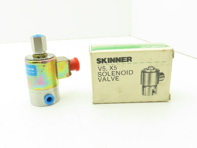 Honeywell Skinner V5C45450 Solenoid Valve 3-Way NO 24VDC 150 PSI 1/8" NPT