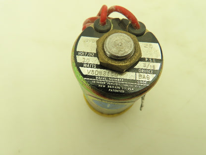 Honeywell Skinner V5D63460 Solenoid Valve 2-Way NC 12VDC 25 PSI 1/4" NPT