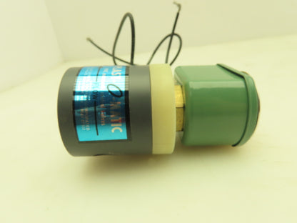 Plast-o-matic EUC1B4G6 Solenoid Valve PVC 2-Way 1/8" NPT NC 120V Coil 40PSI Asco