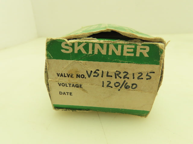 Honeywell Skinner V51LR2125 Solenoid Valve 2-Way NO 120V 125 PSI 1/4" NPT