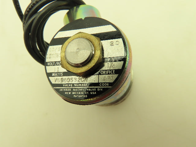 Honeywell Skinner V5D60532 Solenoid Valve 2-Way NC 120V 20 PSI 1/2" NPT