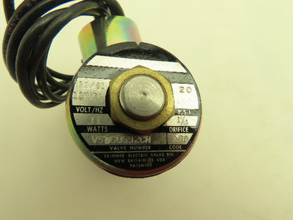 Honeywell Skinner V5D60532 Solenoid Valve 2-Way NC 120V 20 PSI 1/2" NPT
