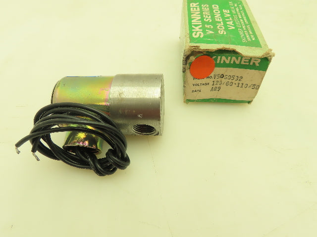 Honeywell Skinner V5D60532 Solenoid Valve 2-Way NC 120V 20 PSI 1/2" NPT