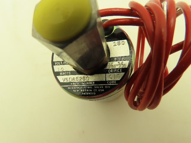 Honeywell Skinner V5065250 Solenoid Valve 3-Way NC 120V 150 PSI 1/8" NPT