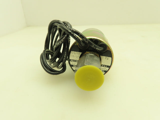 Honeywell Skinner V5D38570 Solenoid Valve 3-Way NC 120V 75 PSI 1/4" NPT