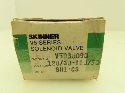 Honeywell Skinner V5D30090CT Solenoid Valve 3-Way NC 120V 75 PSI 1/8" NPT