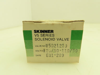 Honeywell Skinner V5D21210 Solenoid Valve 2-Way NO 120V 125 PSI 1/4" NPT