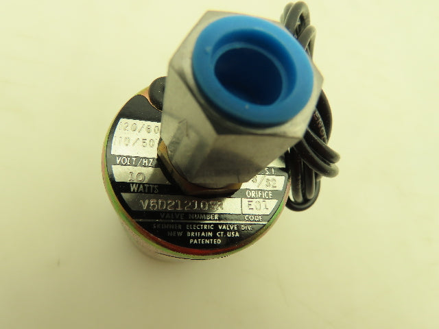 Honeywell Skinner V5D21210 Solenoid Valve 2-Way NO 120V 125 PSI 1/4" NPT