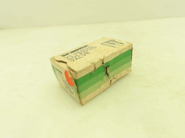 Honeywell Skinner V5L56020 Solenoid Valve 3-Way NO 120VDC 75 PSI 1/8" NPT