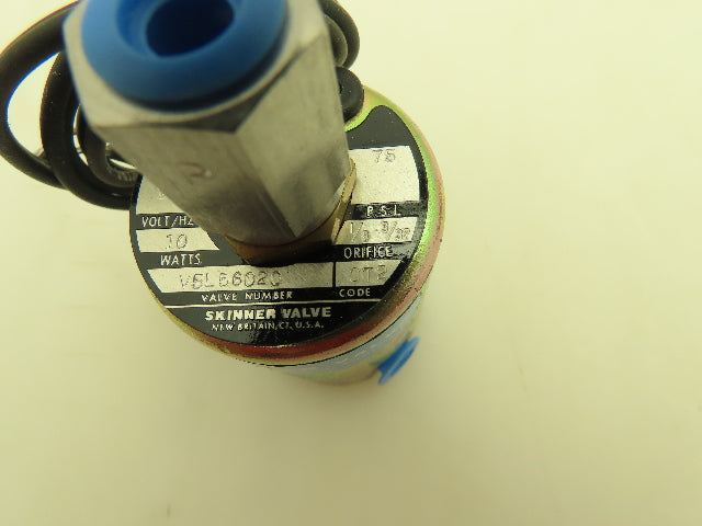 Honeywell Skinner V5L56020 Solenoid Valve 3-Way NO 120VDC 75 PSI 1/8" NPT