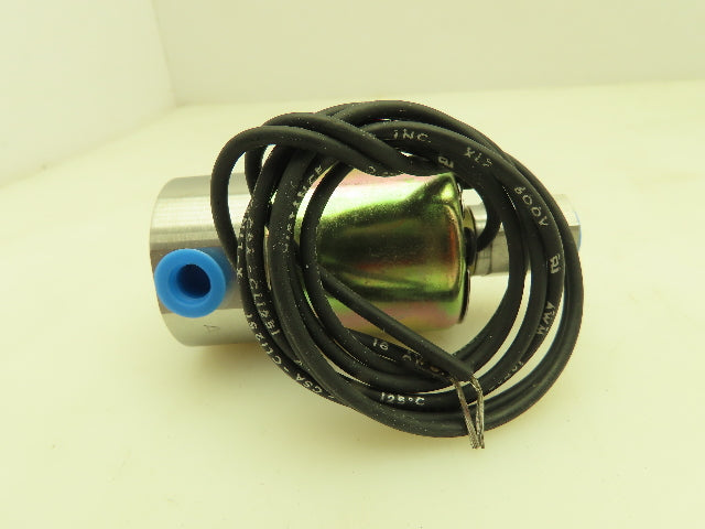 Honeywell Skinner V5L56020 Solenoid Valve 3-Way NO 120VDC 75 PSI 1/8" NPT