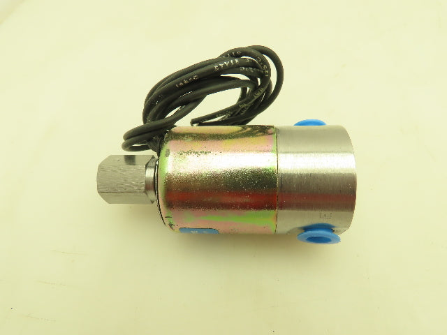 Honeywell Skinner V5L56020 Solenoid Valve 3-Way NO 120VDC 75 PSI 1/8" NPT