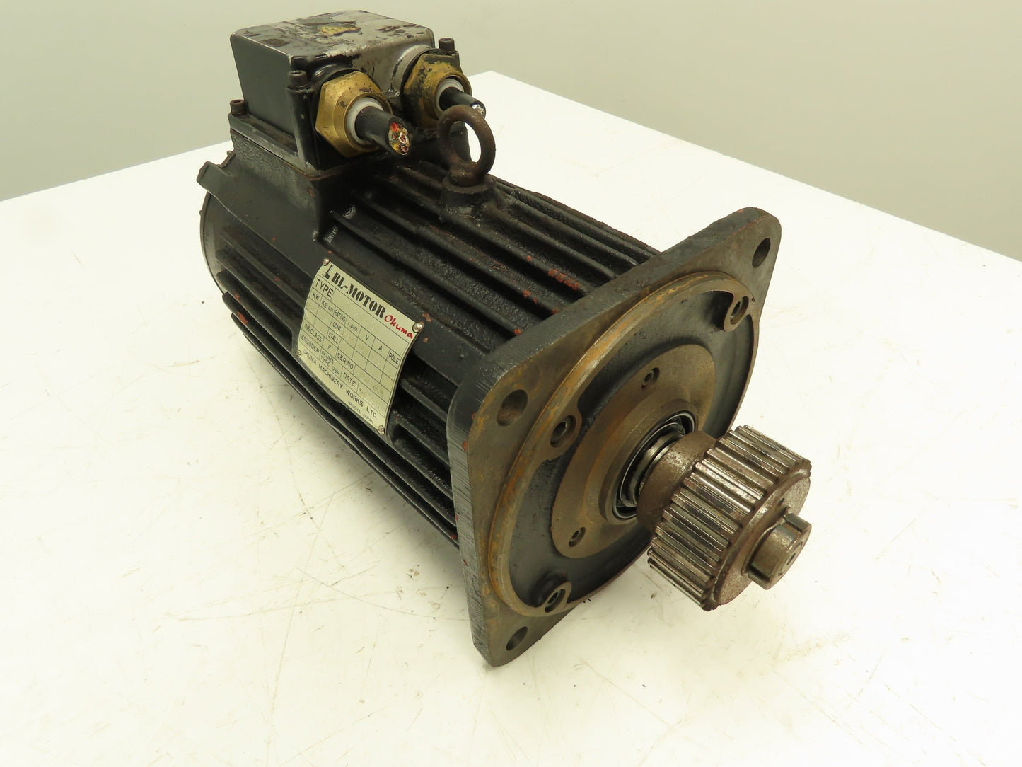 Okuma BL-80E-20T BL-Motor 1.5 Kw 2000 Rpm 157 Volt w/ Encoder, Okuma LB15