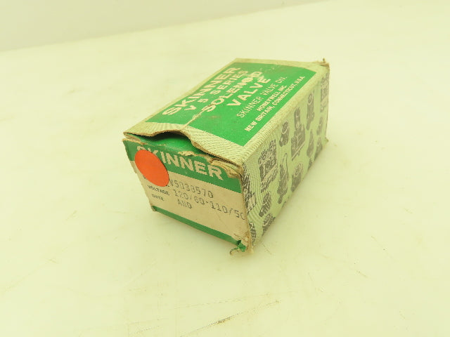 Honeywell Skinner V5D38570 Solenoid Valve 3-Way NC 120V 75 PSI 1/4" NPT