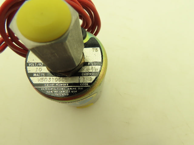 Honeywell Skinner V5D31950 Solenoid Valve 3-Way NC 24VDC 75 PSI 1/8" NPT