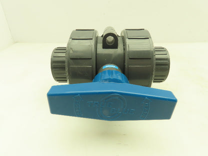 Plast-o-matic MBV125EPS True Blue 1-1/4" NPT Socket True Union Ball Valve EPDM