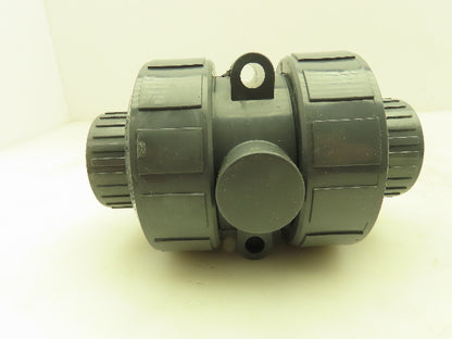 Plast-o-matic MBV125EPS True Blue 1-1/4" NPT Socket True Union Ball Valve EPDM