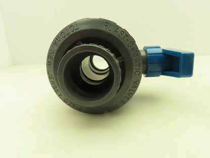 Plast-o-matic MBV125EPS True Blue 1-1/4" NPT Socket True Union Ball Valve EPDM