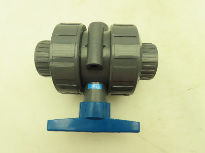 Plast-o-matic MBV125EPS True Blue 1-1/4" NPT Socket True Union Ball Valve EPDM