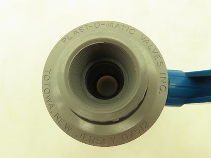Plastic-o-matic MBV125EPT-CP True Blue 1-1/4" NPT Threaded Union Ball Valve EPDM