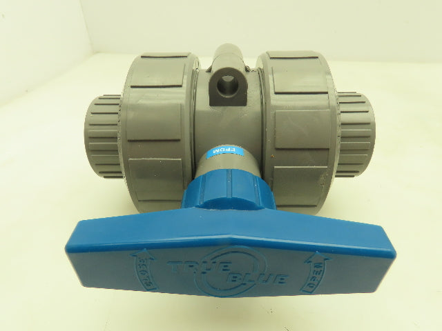 Plastic-o-matic MBV125EPT-CP True Blue 1-1/4" NPT Threaded Union Ball Valve EPDM