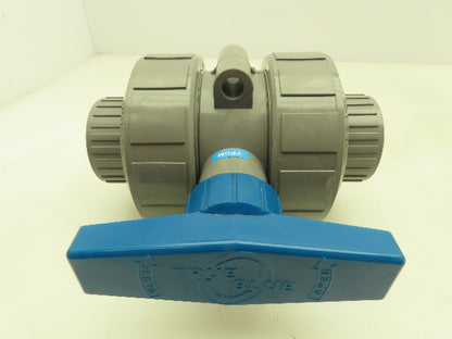 Plastic-o-matic MBV125EPT-CP True Blue 1-1/4" NPT Threaded Union Ball Valve EPDM