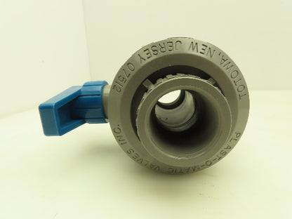 Plastic-o-matic MBV125EPT-CP True Blue 1-1/4" NPT Threaded Union Ball Valve EPDM
