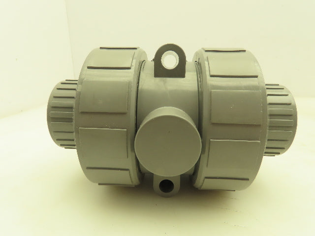 Plastic-o-matic MBV125EPT-CP True Blue 1-1/4" NPT Threaded Union Ball Valve EPDM