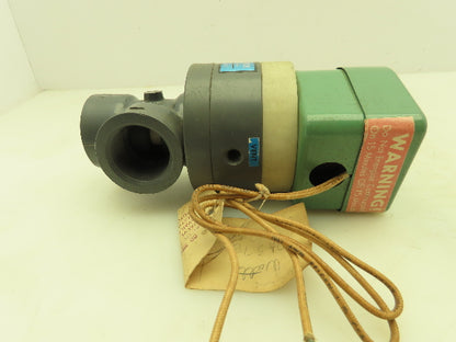 Plast-o-matic DAS7B32G58 Solenoid Valve 2 Way NC 120V 40 PSI 1-1/4" NPT