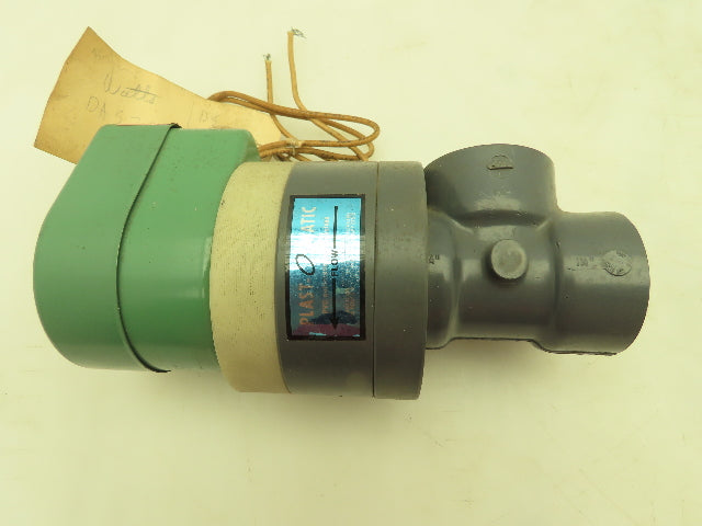 Plast-o-matic DAS7B32G58 Solenoid Valve 2 Way NC 120V 40 PSI 1-1/4" NPT