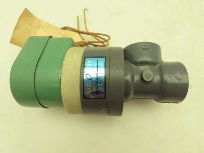 Plast-o-matic DAS7B32G58 Solenoid Valve 2 Way NC 120V 40 PSI 1-1/4" NPT