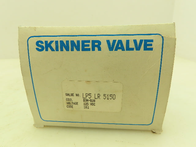 Honeywell Skinner LP5LR5150N Solenoid Valve 3-Way NC 125V 5-150 PSI 3/4" NPT
