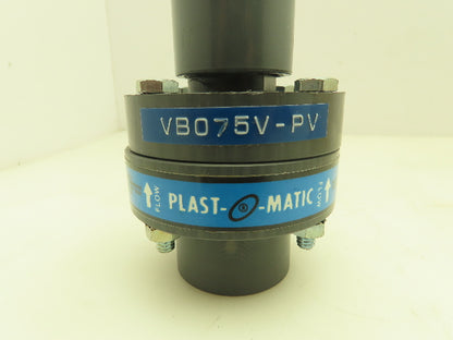 Plast-o-matic VB075V-PV Vacuum Breaker 3/4" NPT Viton Seals PVC