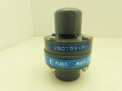 Plast-o-matic VB075V-PV Vacuum Breaker 3/4" NPT Viton Seals PVC