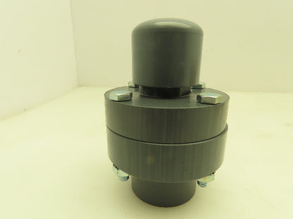 Plast-o-matic VB075V-PV Vacuum Breaker 3/4" NPT Viton Seals PVC