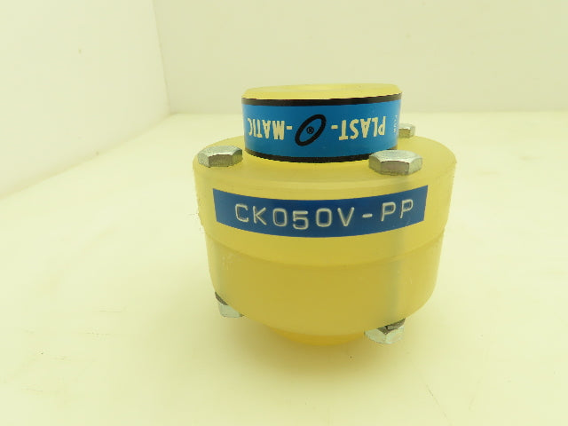 Plast-o-matic CK050V-PP Check Valve 1/2" NPT