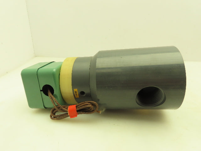 Plast-o-matic EAS7V32G58 Solenoid Valve 2-Way NC 120V 40 PSI 1-1/4" NPT