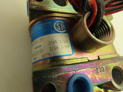 Honeywell Skinner V933LEH2050 Solenoid Valve 4-Way NC 120V 50 PSI 1/4" NPT