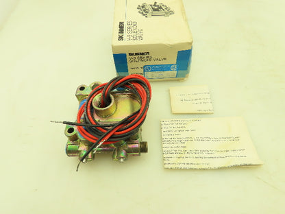 Honeywell Skinner V933LEH2050 Solenoid Valve 4-Way NC 120V 50 PSI 1/4" NPT