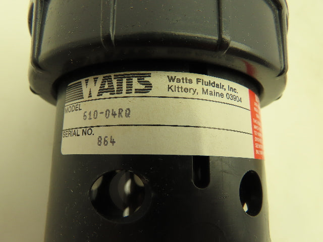 Watts 610-04RQ Pneumatic Air Reservoir Assembly 1/2" NPT 150 PSI