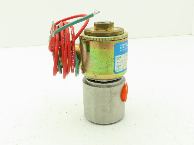 Honeywell Skinner X52LB3012 Solenoid Valve 2-Way NC 120V 5-10 PSI 3/8" NPT