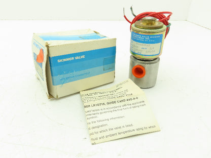 Honeywell Skinner X52LB3012 Solenoid Valve 2-Way NC 120V 5-10 PSI 3/8" NPT