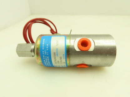 Skinner Q53LR2100 Solenoid Valve 3-Way NC 120VAC 100 PSI 1/8" NPT Quick Exhaust